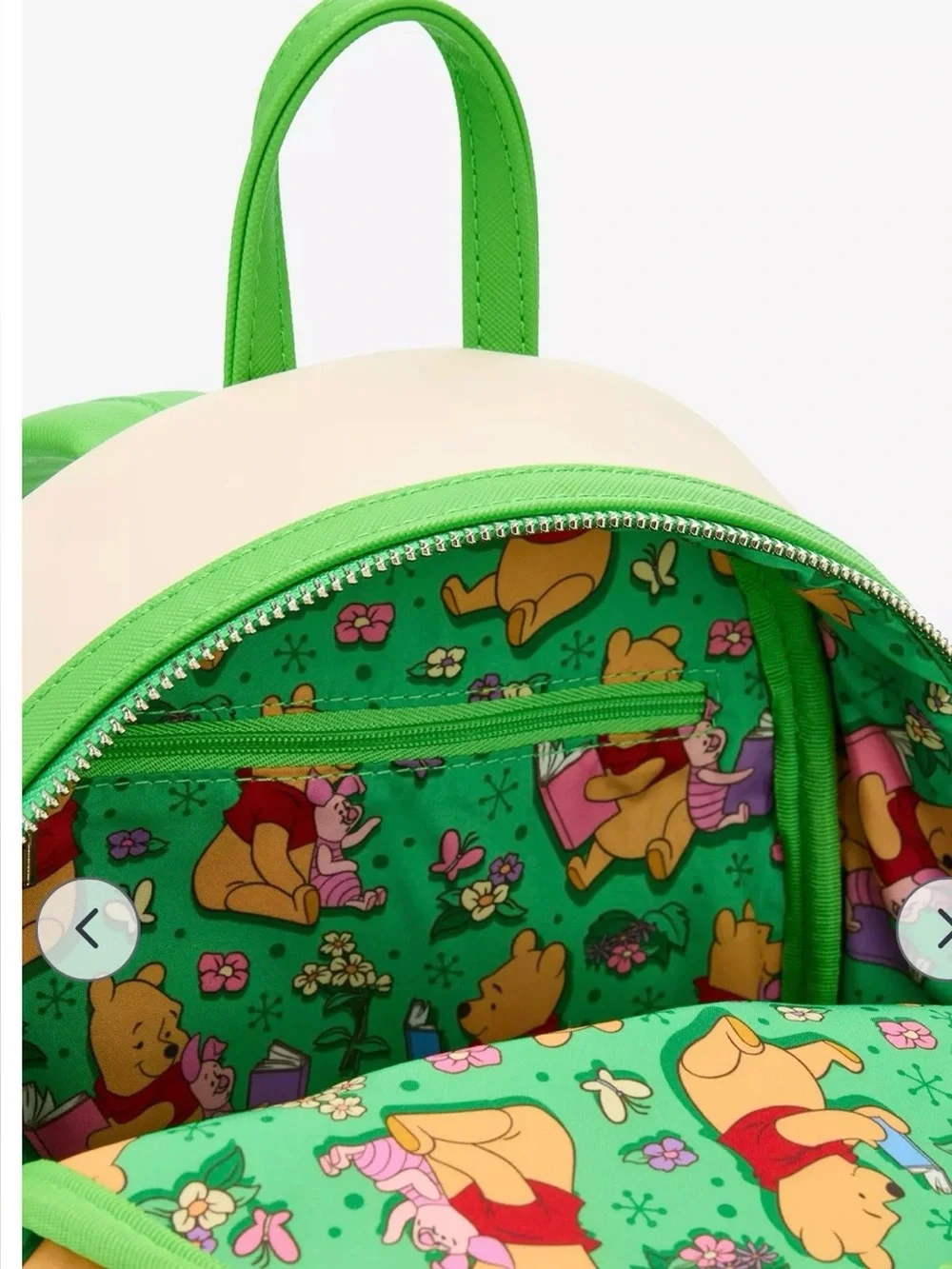 Disney x Loungefly Winnie the Pooh Beige & Green Mini Backpack